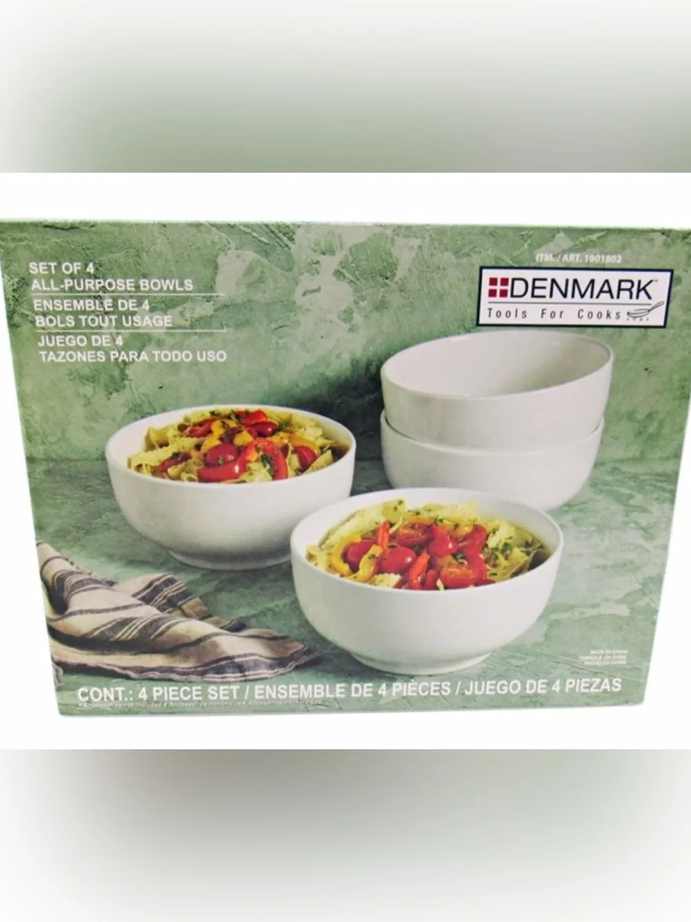 Denmark White All-Purpose Mixing Bowls - Set of 4